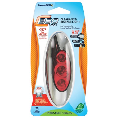Poweroptix C360 LED SmOval MarkerLght Red 101-005102